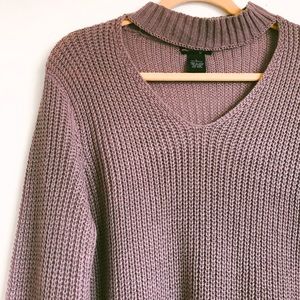 Purple Turtle Neck Sweater